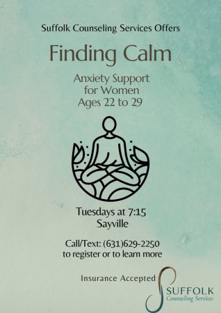 Finding Calm support group flyer